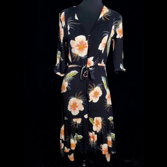 Volcom Not Over IT Floral Duster Dress - Picture 1 of 10